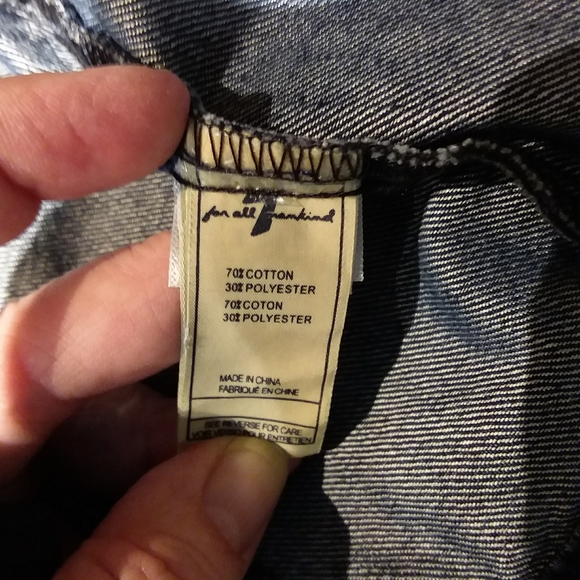 7 for all Mankind denim jacket - Picture 5 of 5